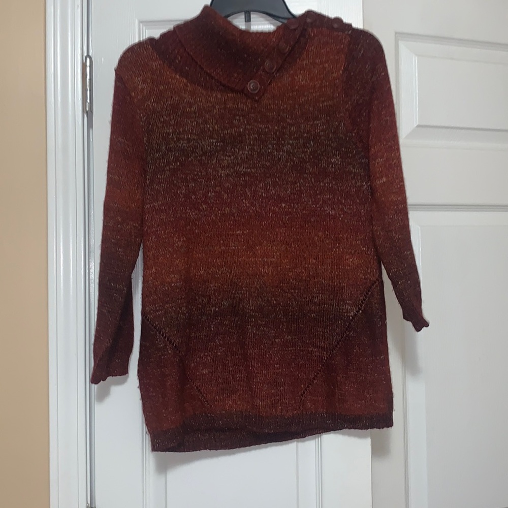 CB Cowl Neck Burgundy Sweater M